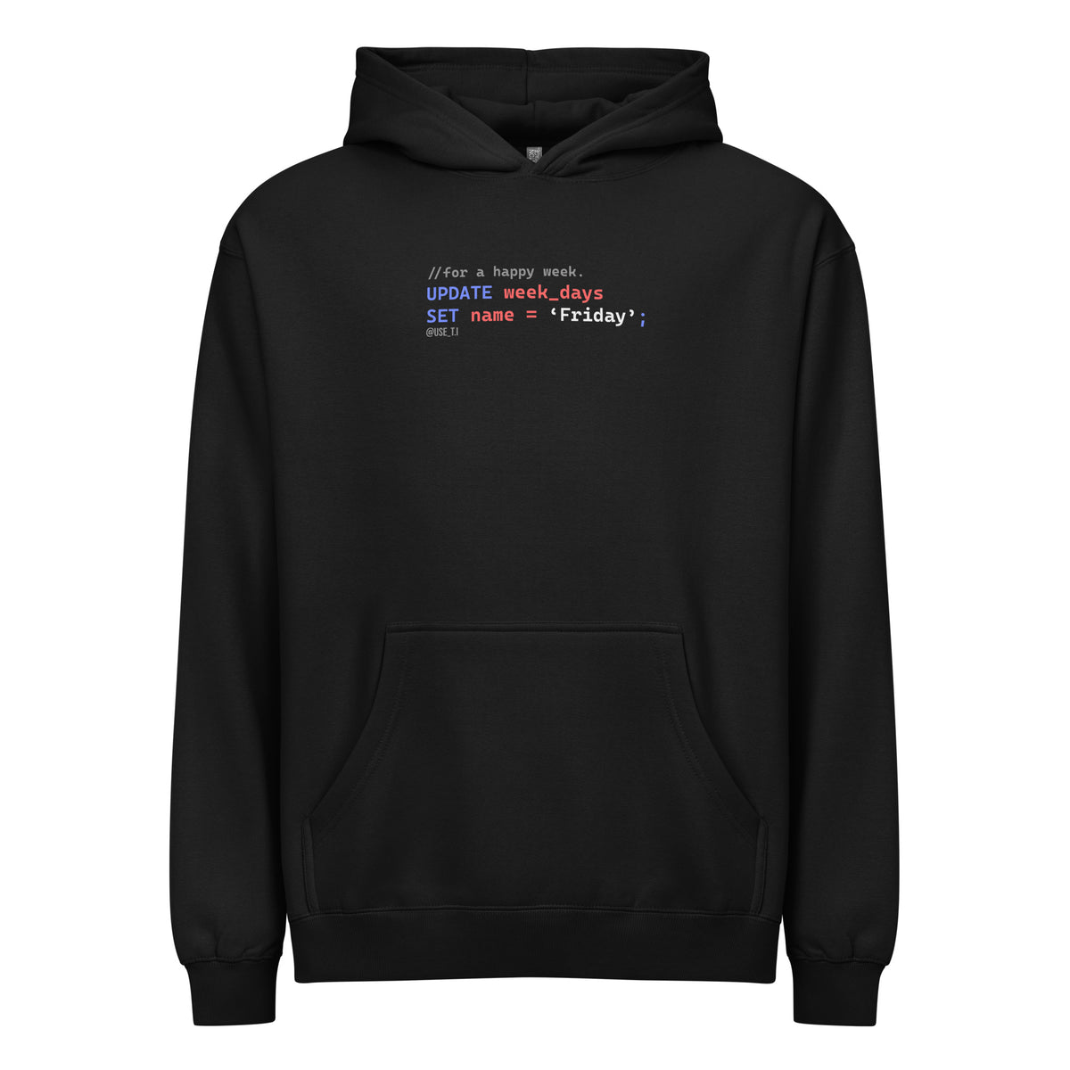 Update Week to Friday - Men’s box hoodie