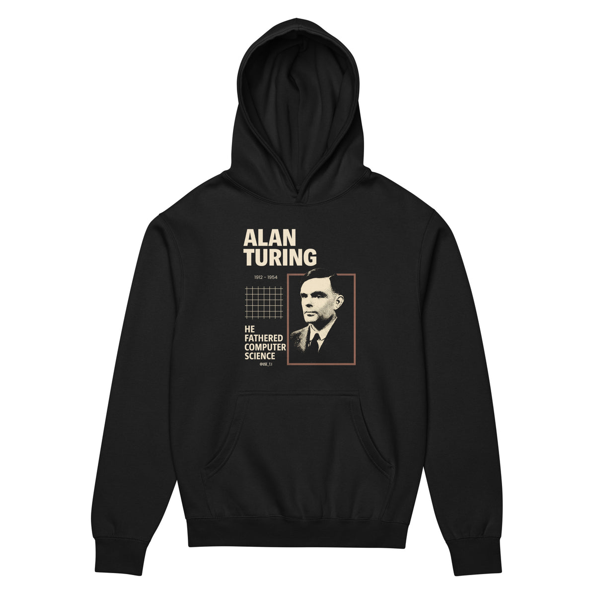 Alan Turing – The Man Who Decoded the Unthinkable - Men’s box hoodie