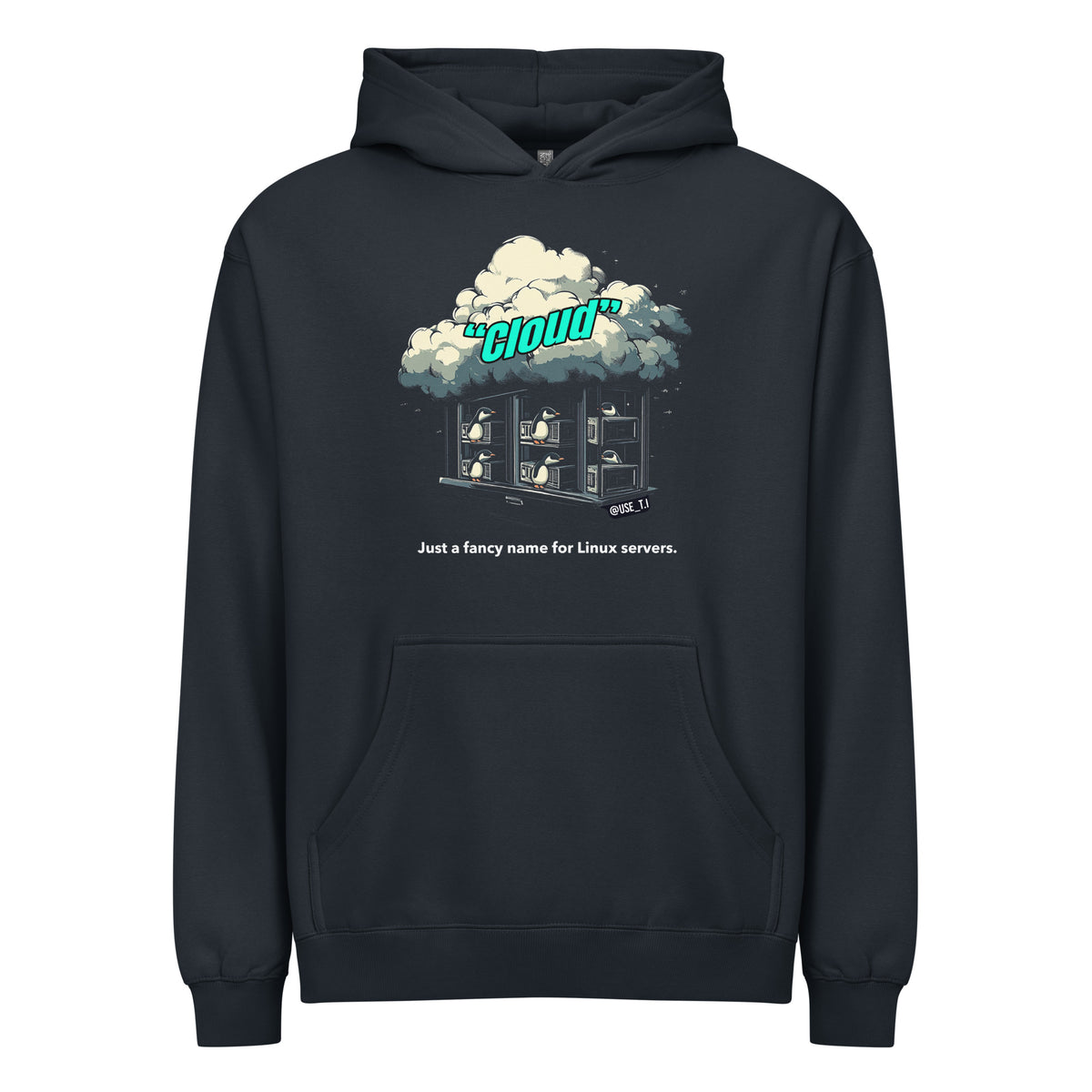 Cloud - Just a Fancy Name for Linux Servers - Men’s box hoodie
