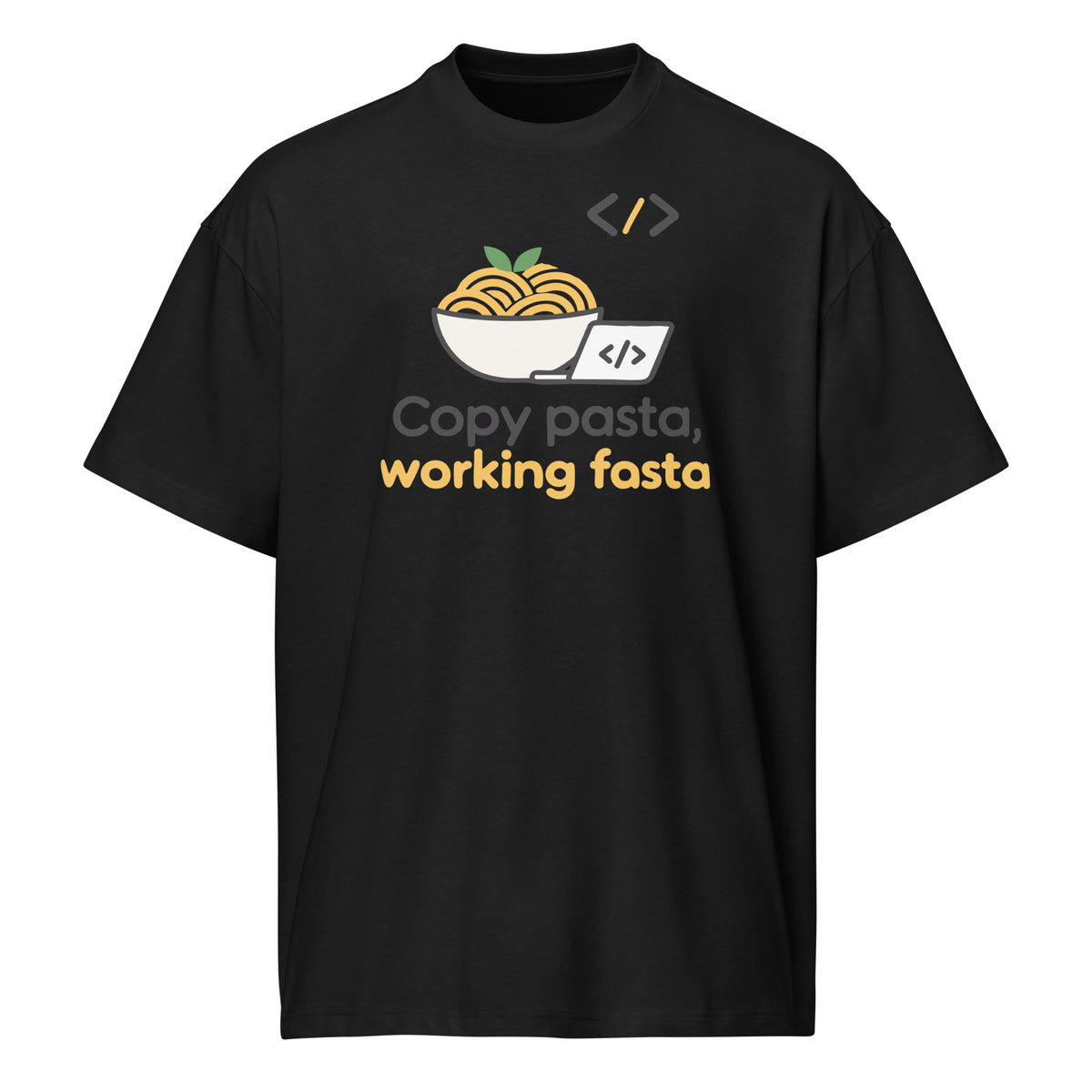 Copy Pasta, Working Fasta - Men’s box tee