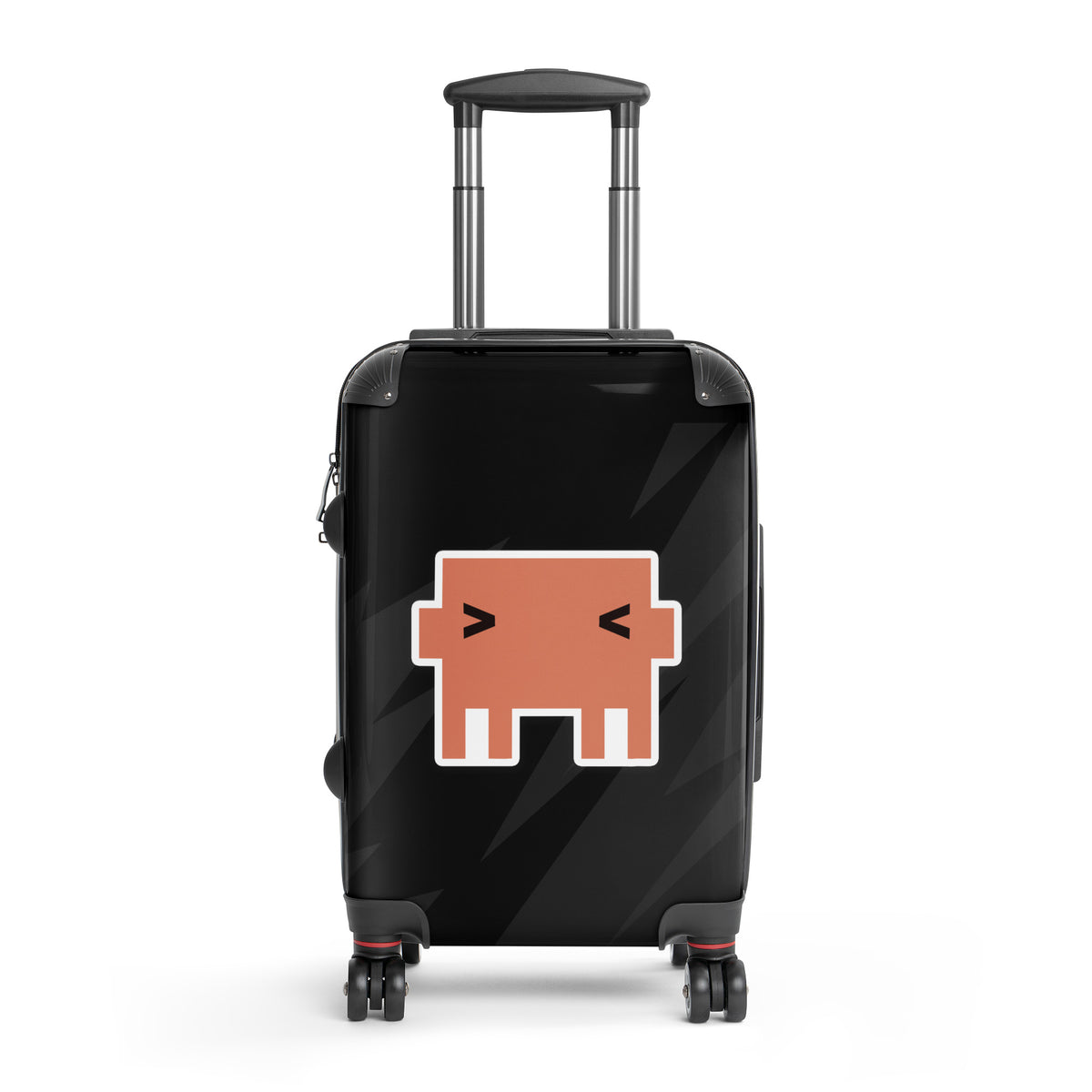 Claude Pixel Mascot - Hard-shell suitcase