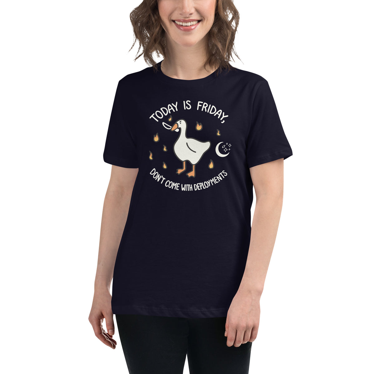 Friday Mode: No Deployments Tee - Women's Relaxed T-Shirt