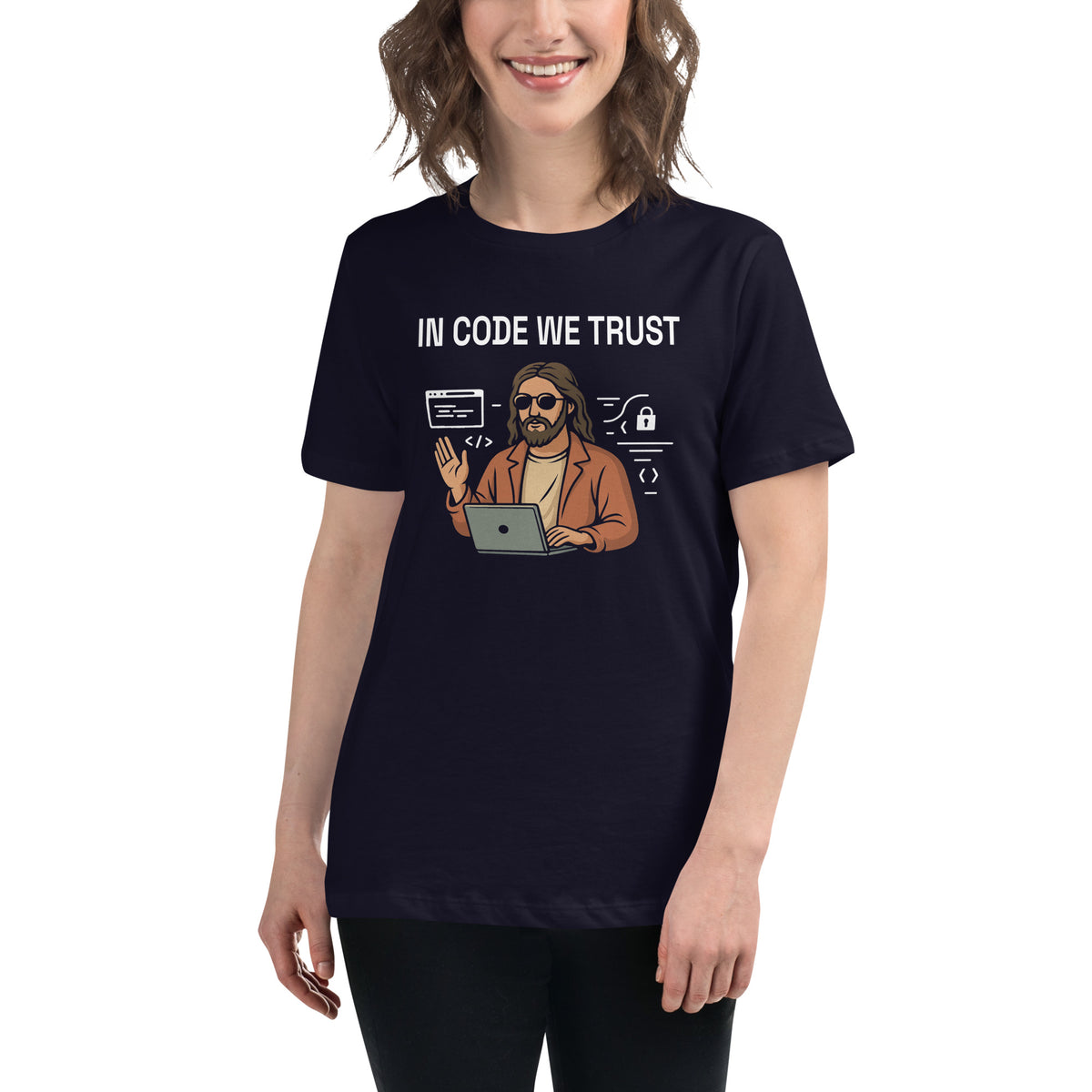 In Code We Trust - Women's Relaxed T-Shirt