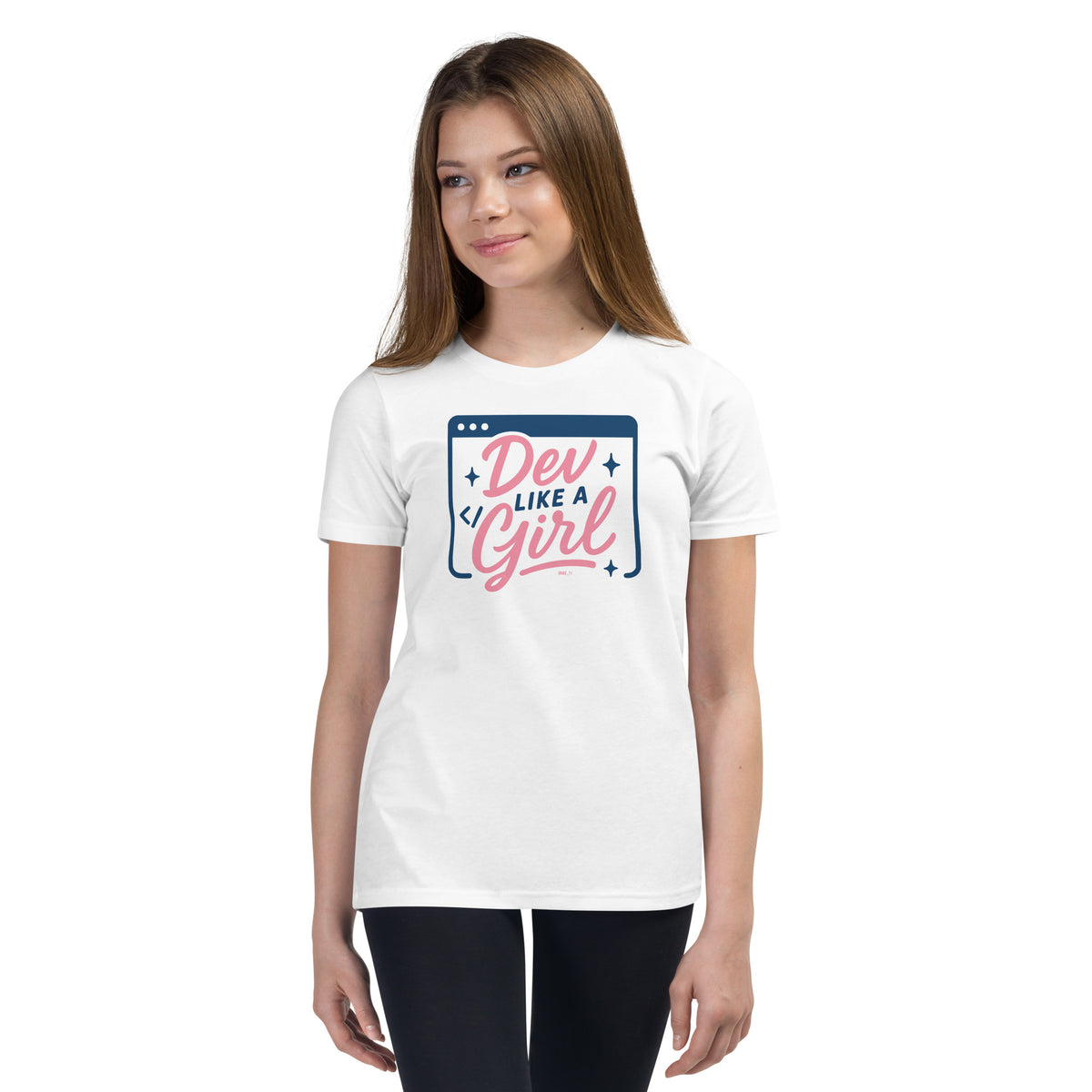 Dev Like a Girl - Youth Short Sleeve T-Shirt