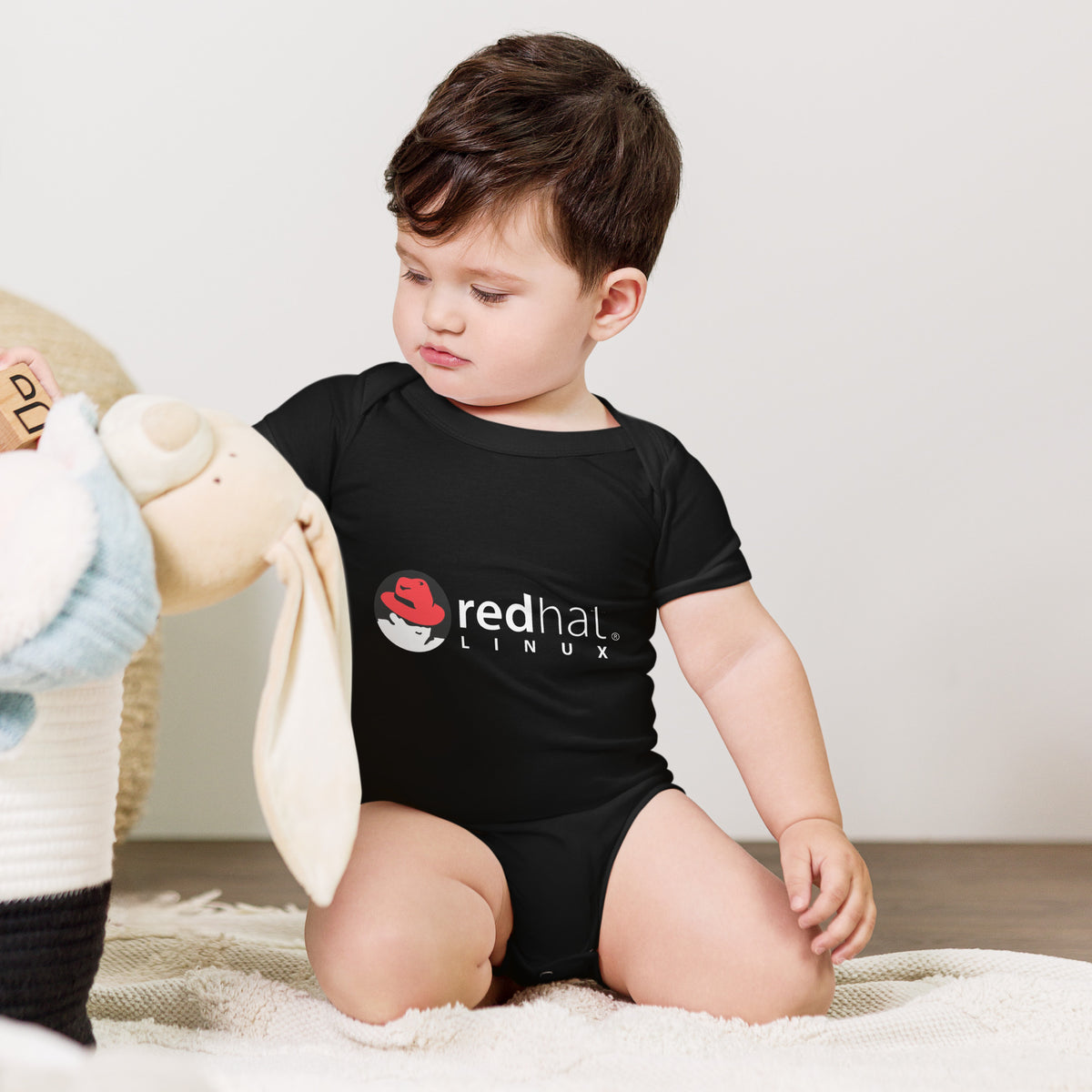 Red Hat Linux - Baby short sleeve one piece