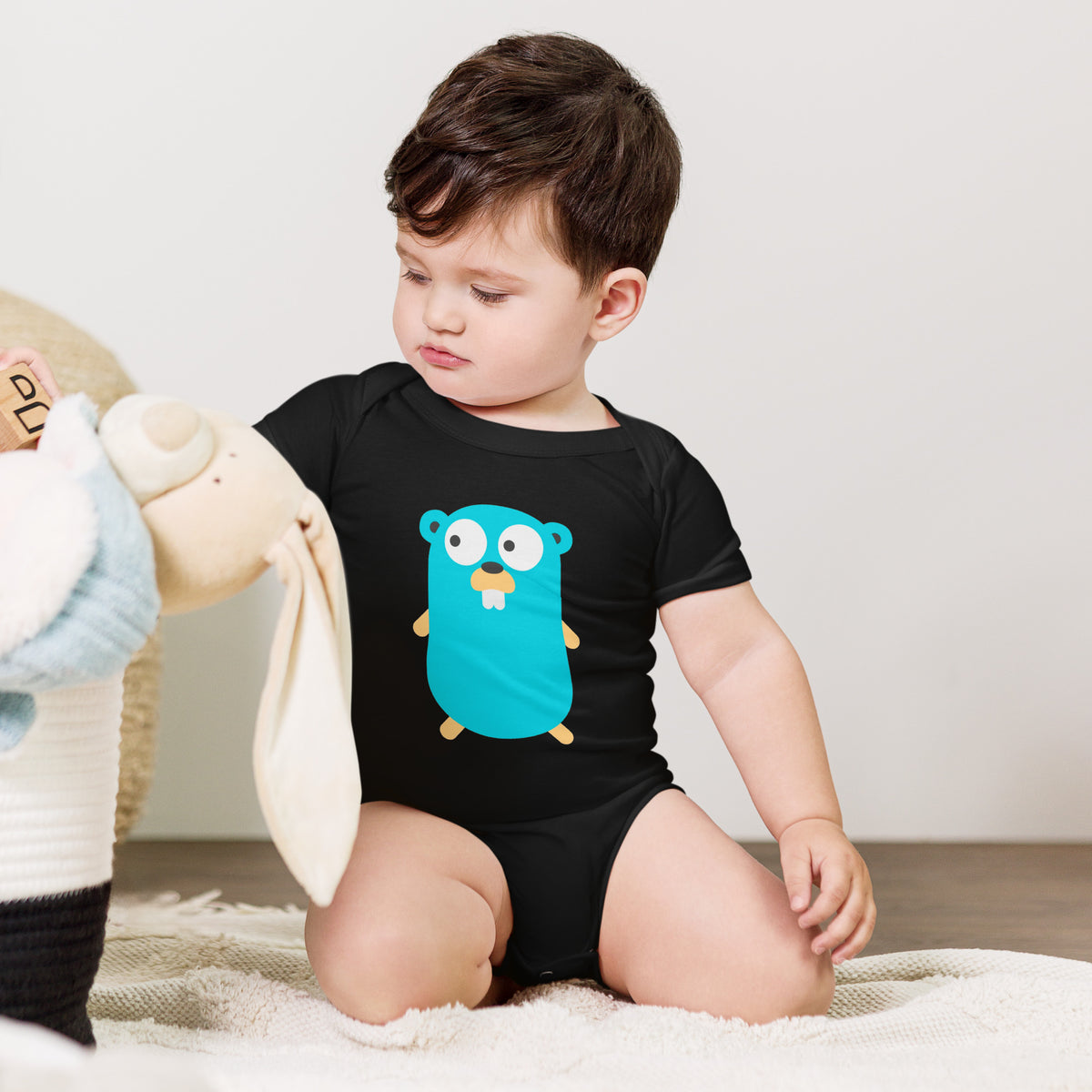 Golang Gopher - Baby short sleeve one piece