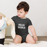 Hello World - Baby short sleeve one piece