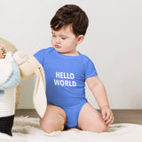 Hello World - Baby short sleeve one piece