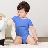 printf("Hello World");  - Baby short sleeve one piece