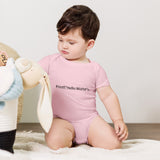 printf("Hello World");  - Baby short sleeve one piece