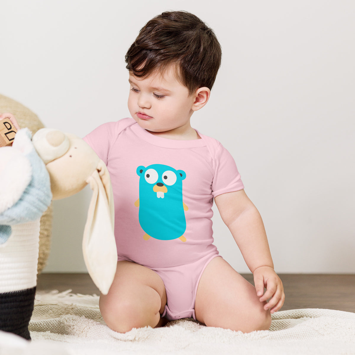 Golang Gopher - Baby short sleeve one piece