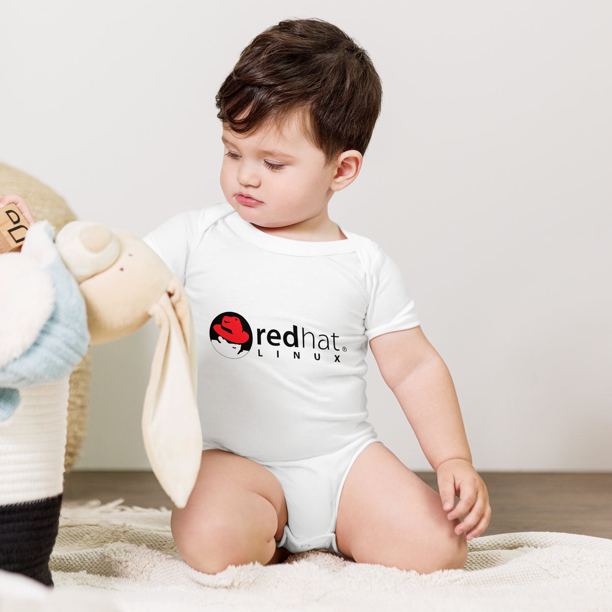 Red Hat Linux - Baby short sleeve one piece