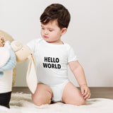 Hello World - Baby short sleeve one piece