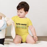 Hello World III - Baby short sleeve one piece