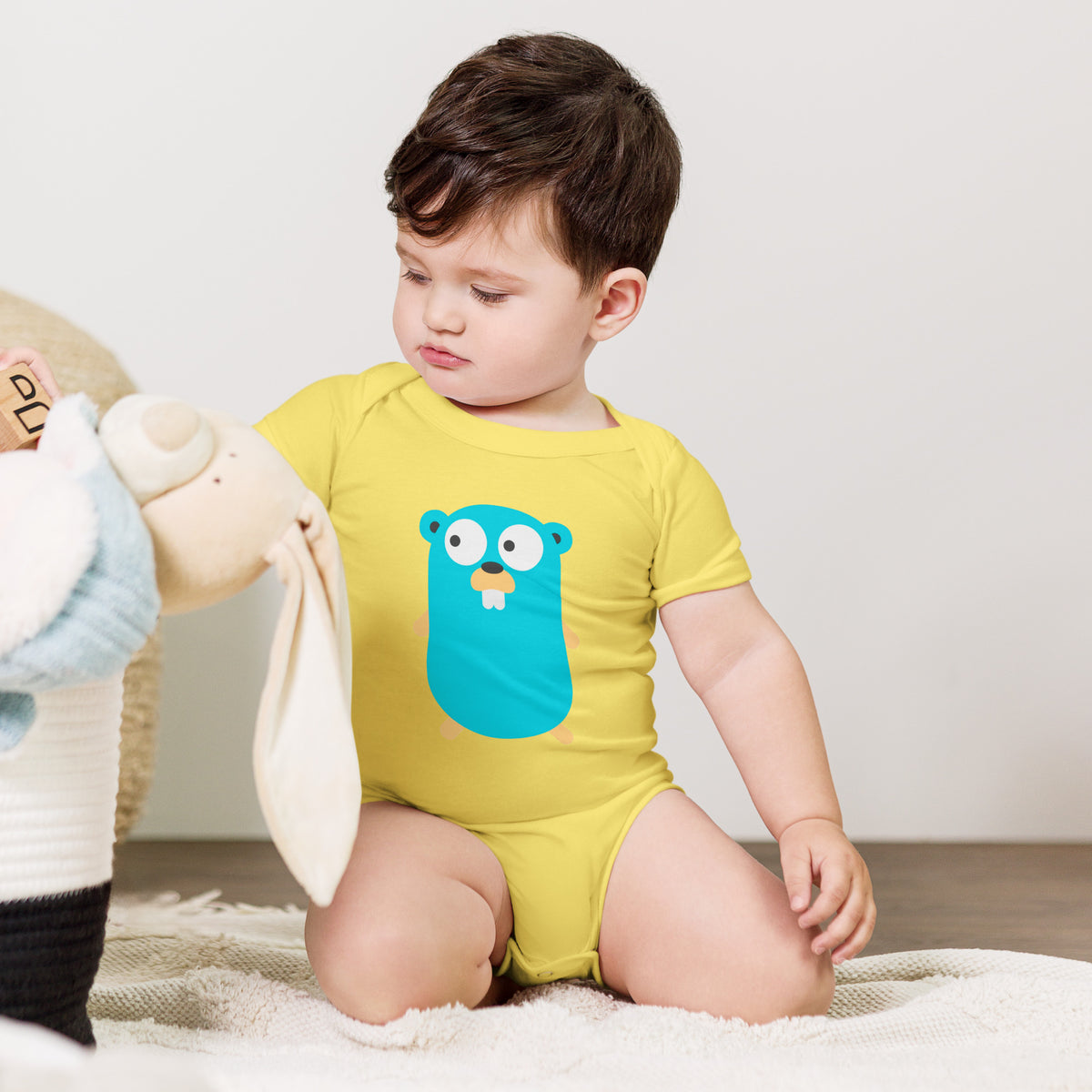 Golang Gopher - Baby short sleeve one piece