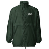 Hello World – The Classic Dev Statement - Unisex windbreaker