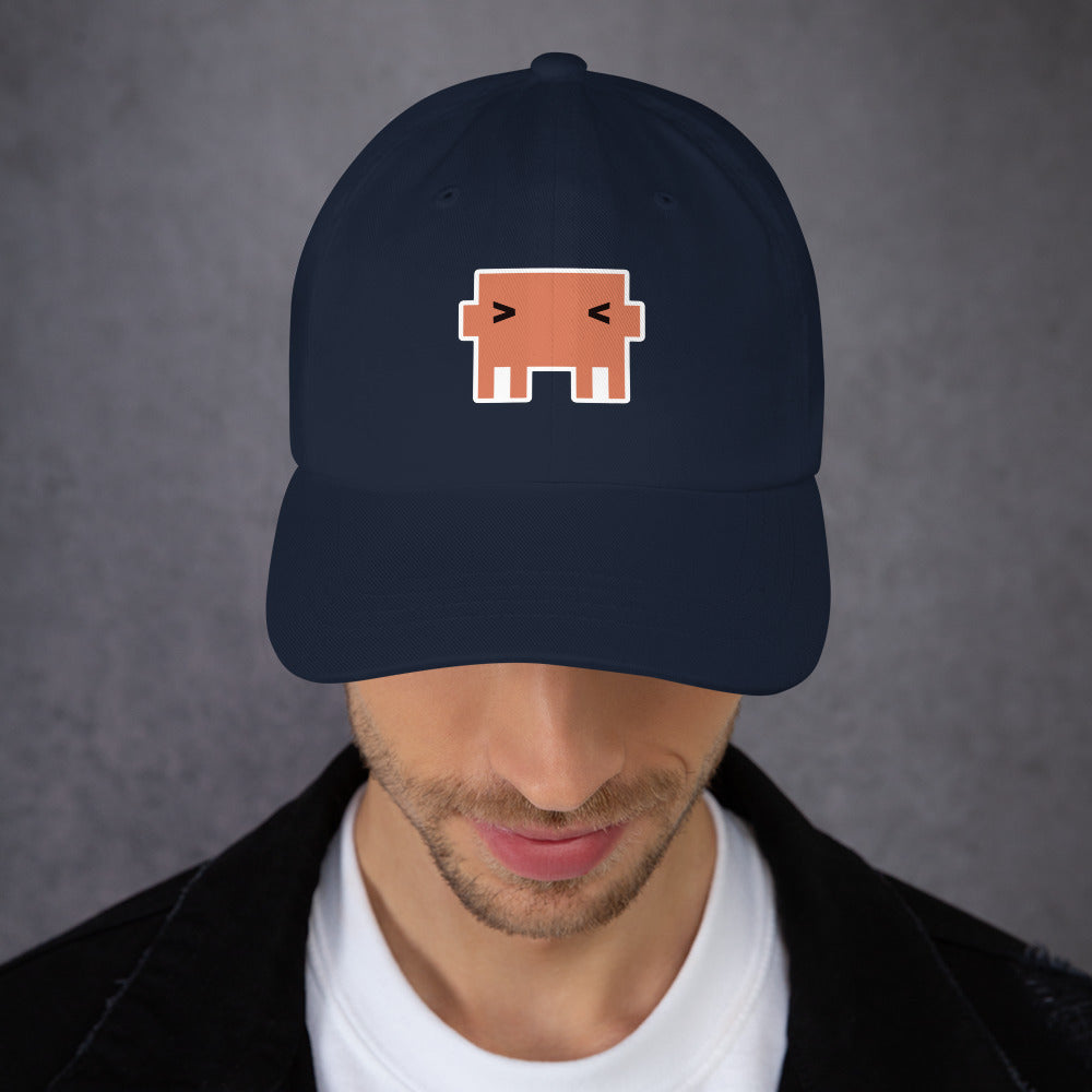 Claude Pixel Mascot - Dad hat