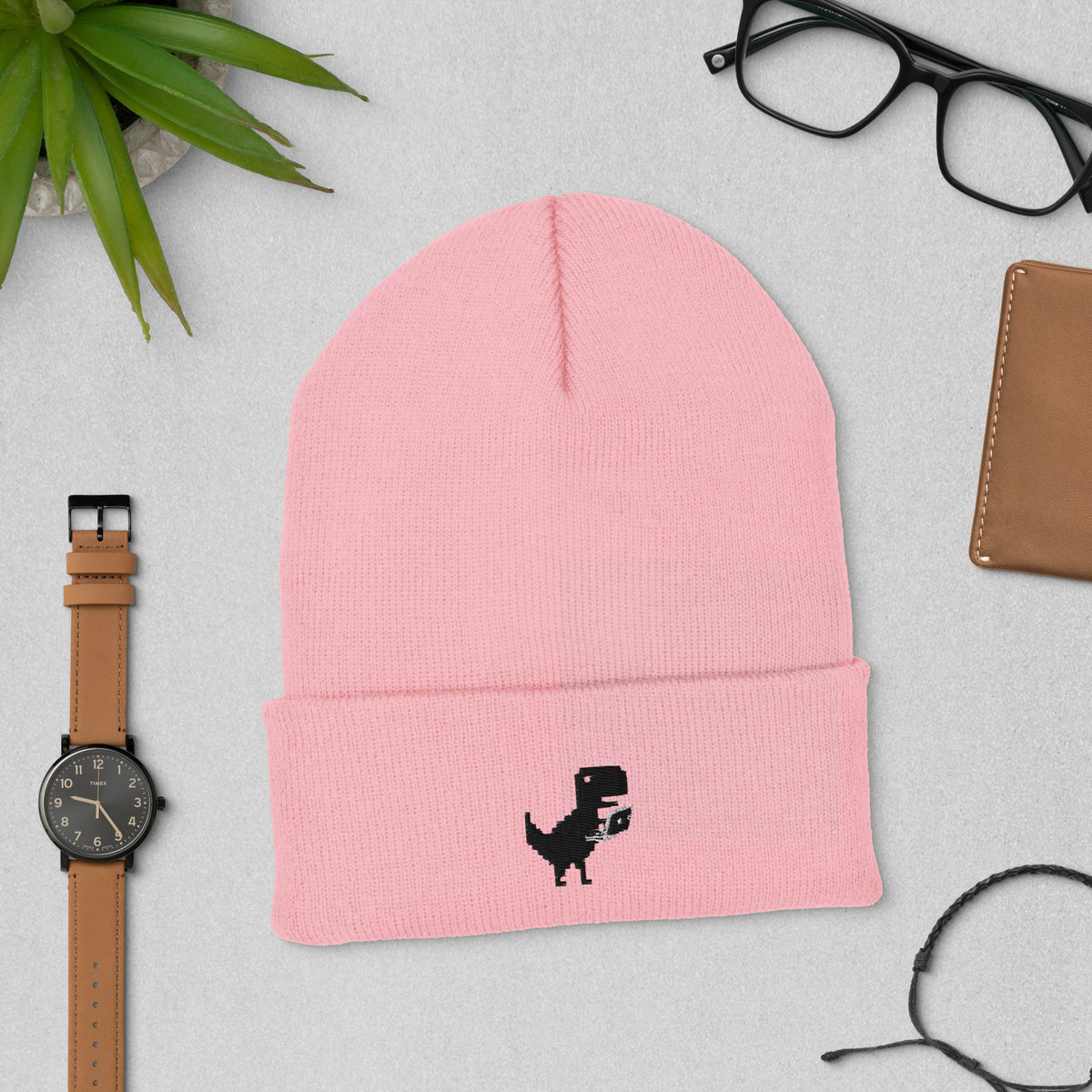 Google Dino - Cuffed Beanie