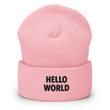 Hello World - Cuffed Beanie