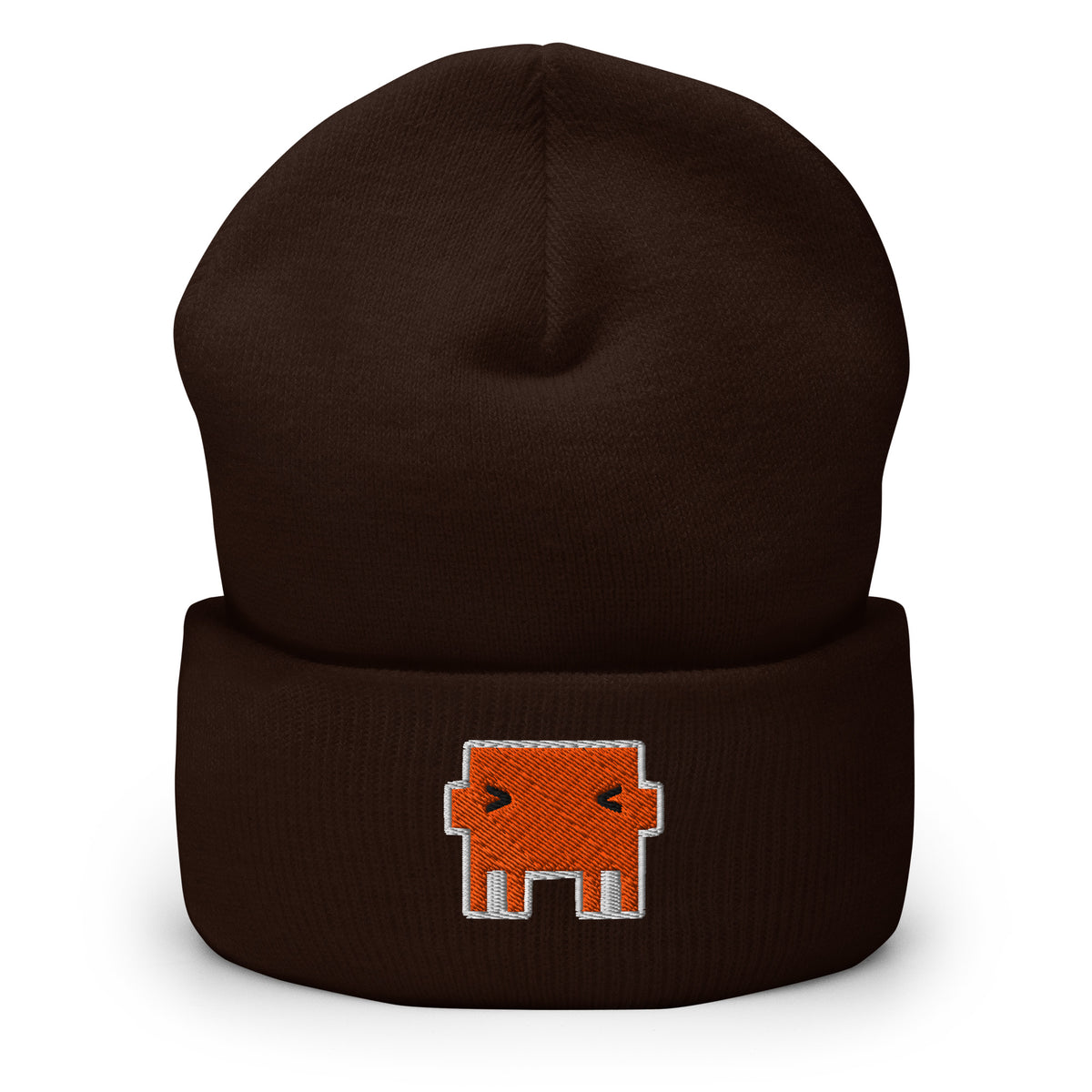 Claude Pixel Mascot - Cuffed Beanie