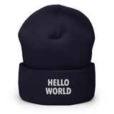 Hello World - Cuffed Beanie