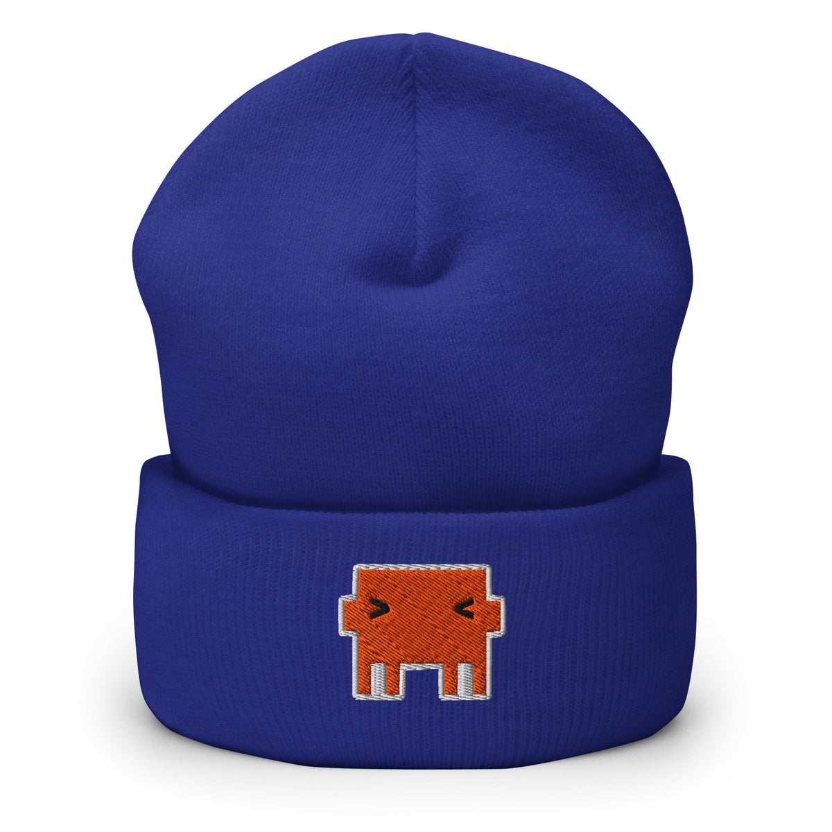 Claude Pixel Mascot - Cuffed Beanie