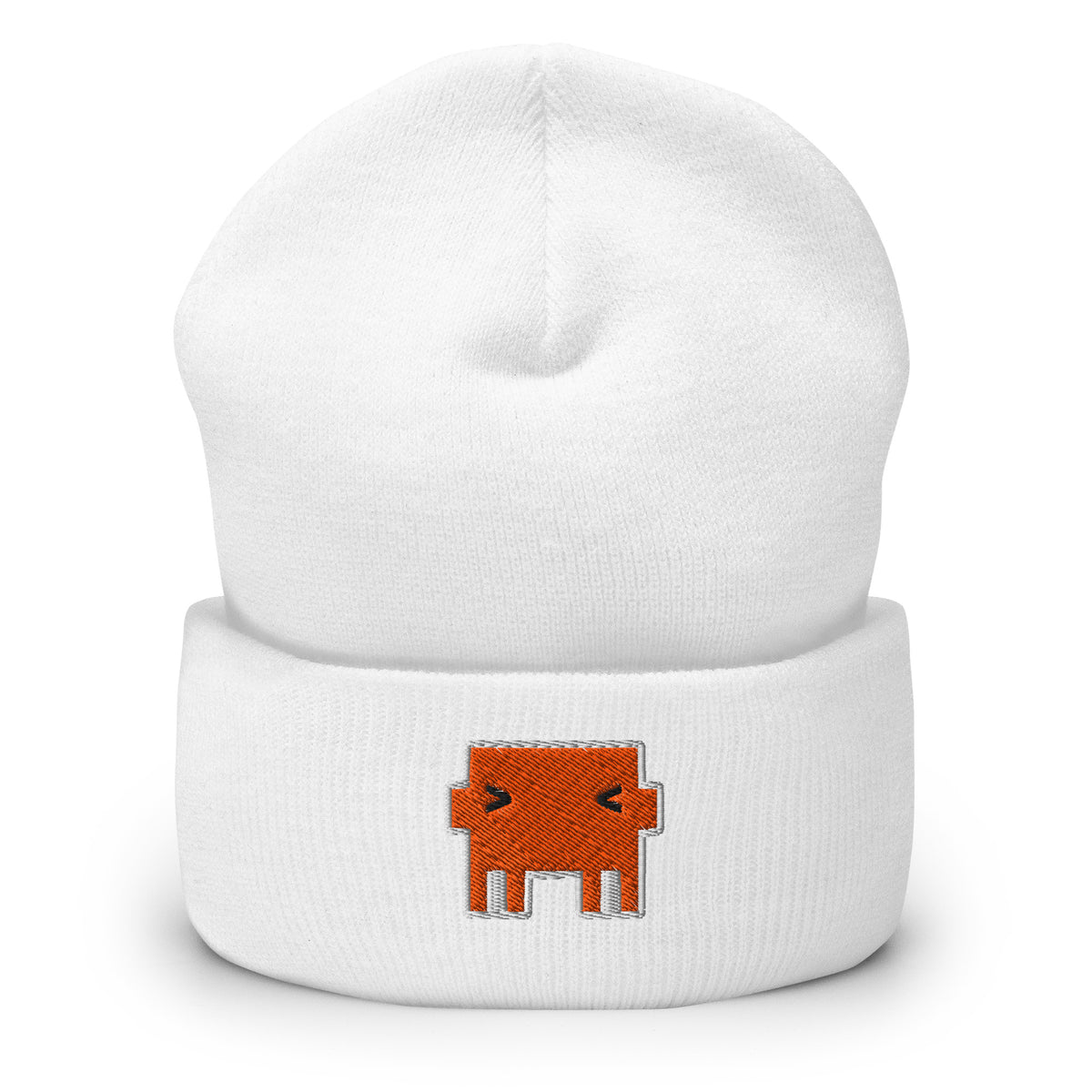Claude Pixel Mascot - Cuffed Beanie