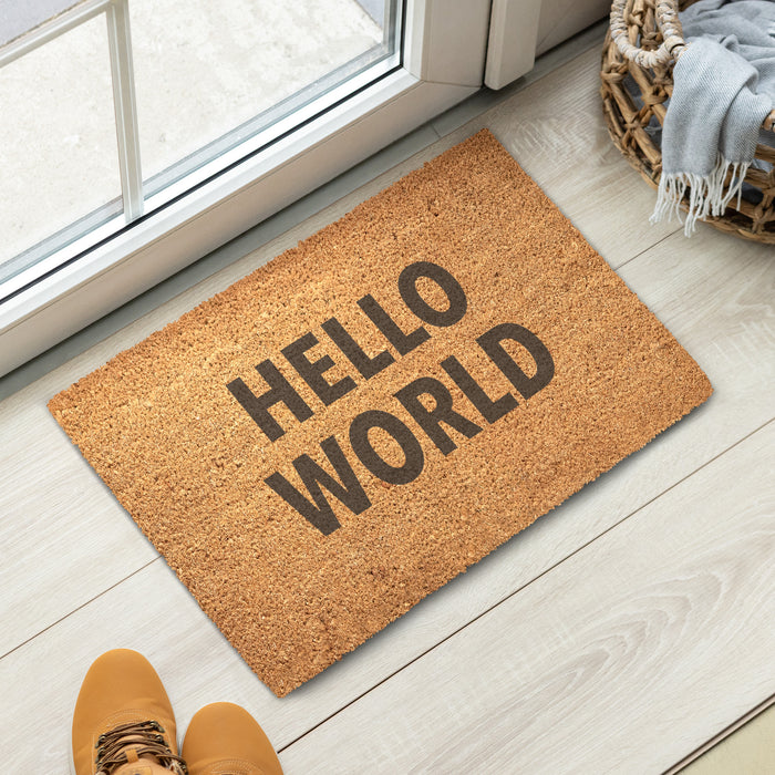 Hello World - Coir doormat