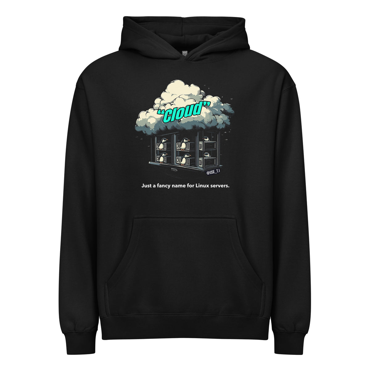 Cloud - Just a Fancy Name for Linux Servers - Men’s box hoodie
