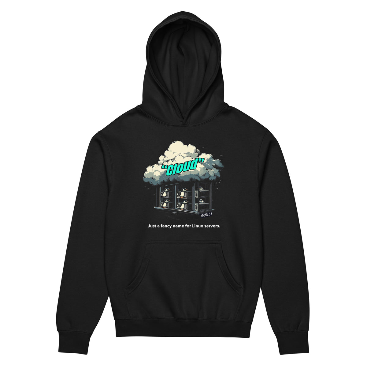 Cloud - Just a Fancy Name for Linux Servers - Men’s box hoodie