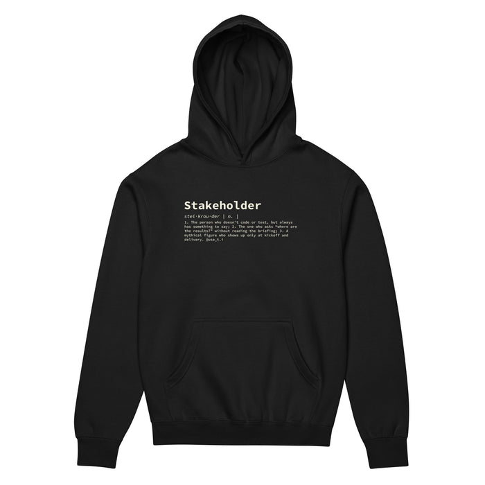 Stakeholder Definition - Men’s box hoodie