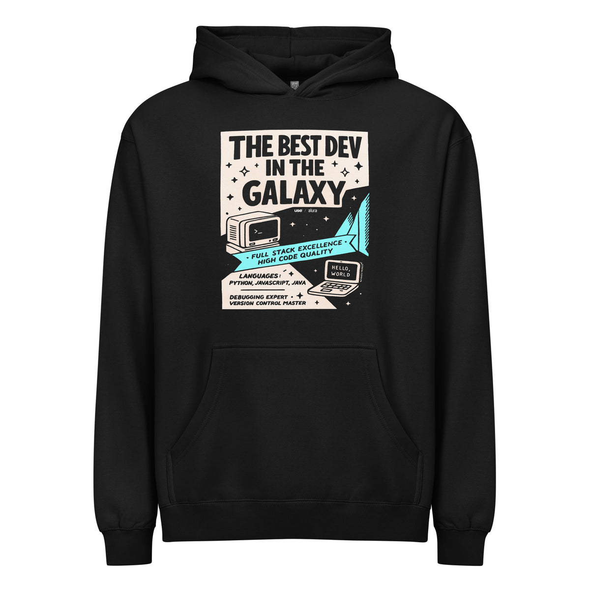 The Best Dev in the Galaxy - Men’s box hoodie