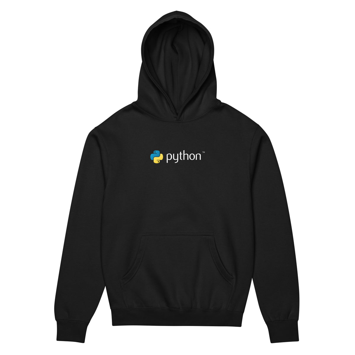 Python Logo - Code with Elegance - Men’s box hoodie