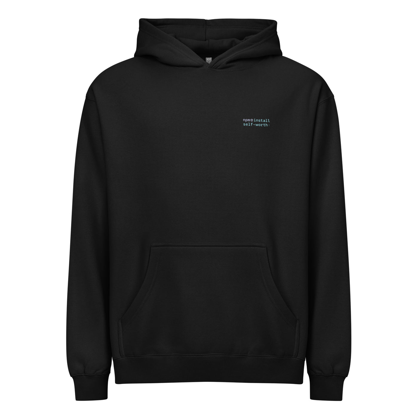 npm install self-worth - Men’s box hoodie