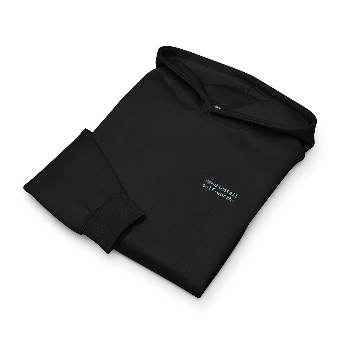 npm install self-worth - Men’s box hoodie