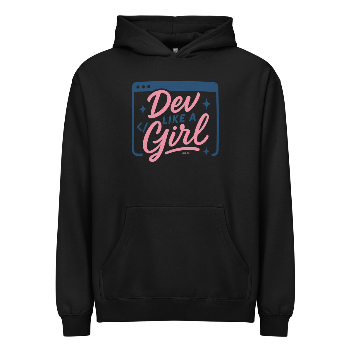 Dev Like a Girl - Men’s box hoodie