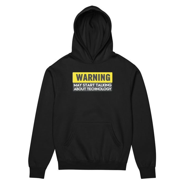 Warning: May Start Talking About Technology - Men’s box hoodie