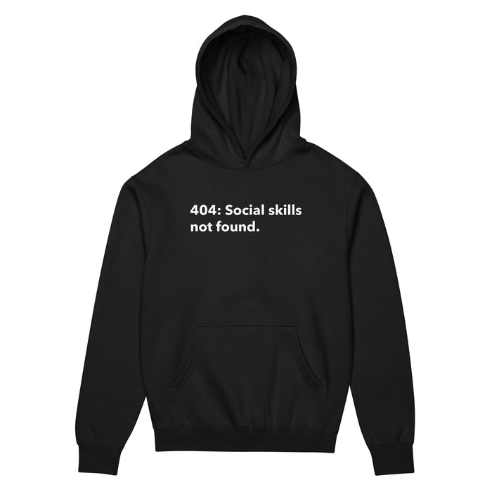 404: Social Skills Not Found - Men’s box hoodie