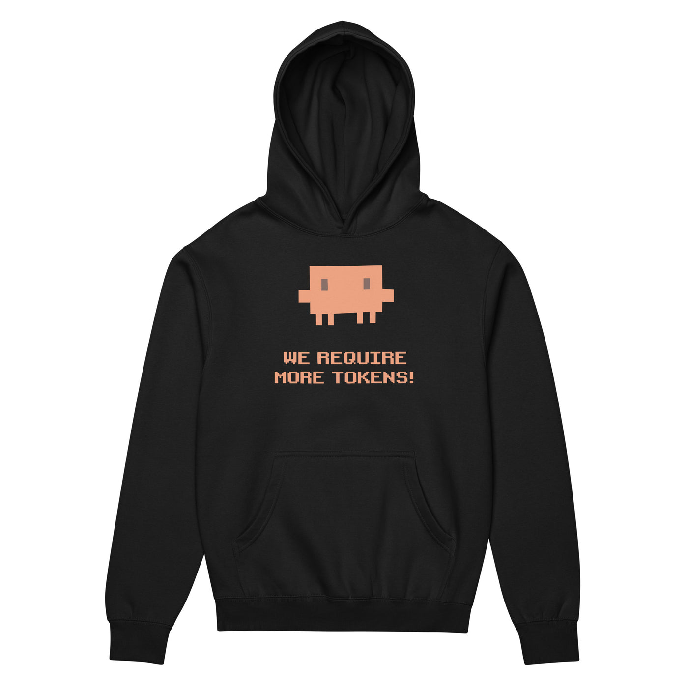 We Require More Tokens - Men’s box hoodie