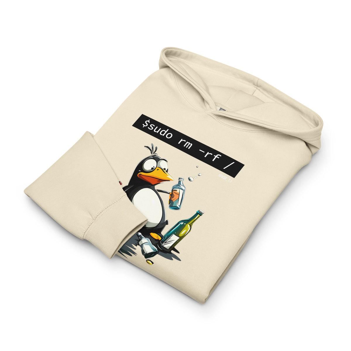 $ sudo rm -rf / — Drunk Linux Edition - Men’s box hoodie