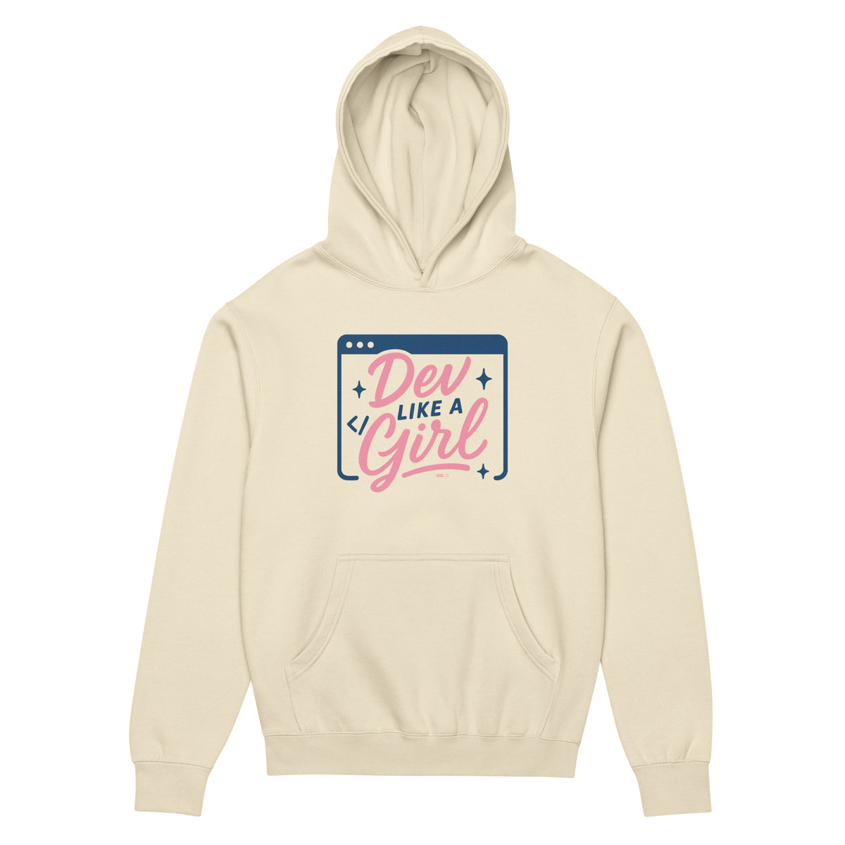 Dev Like a Girl - Men’s box hoodie