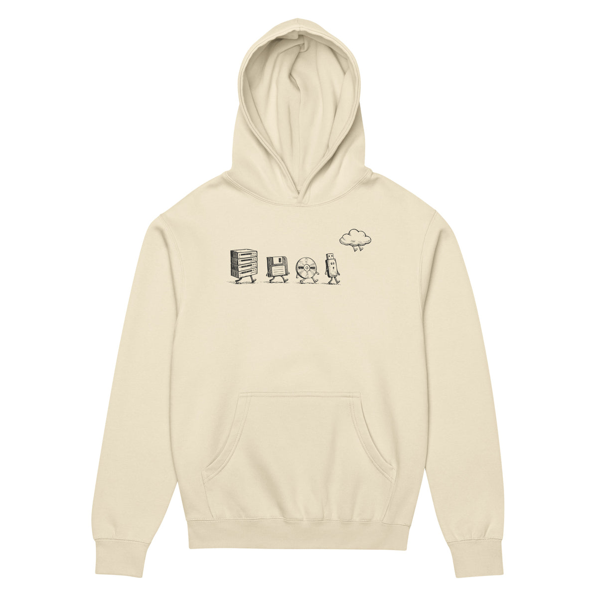 The Evolution of Storage - Men’s box hoodie