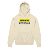 Warning: May Start Talking About Technology - Men’s box hoodie