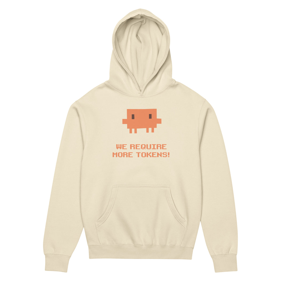 We Require More Tokens - Men’s box hoodie