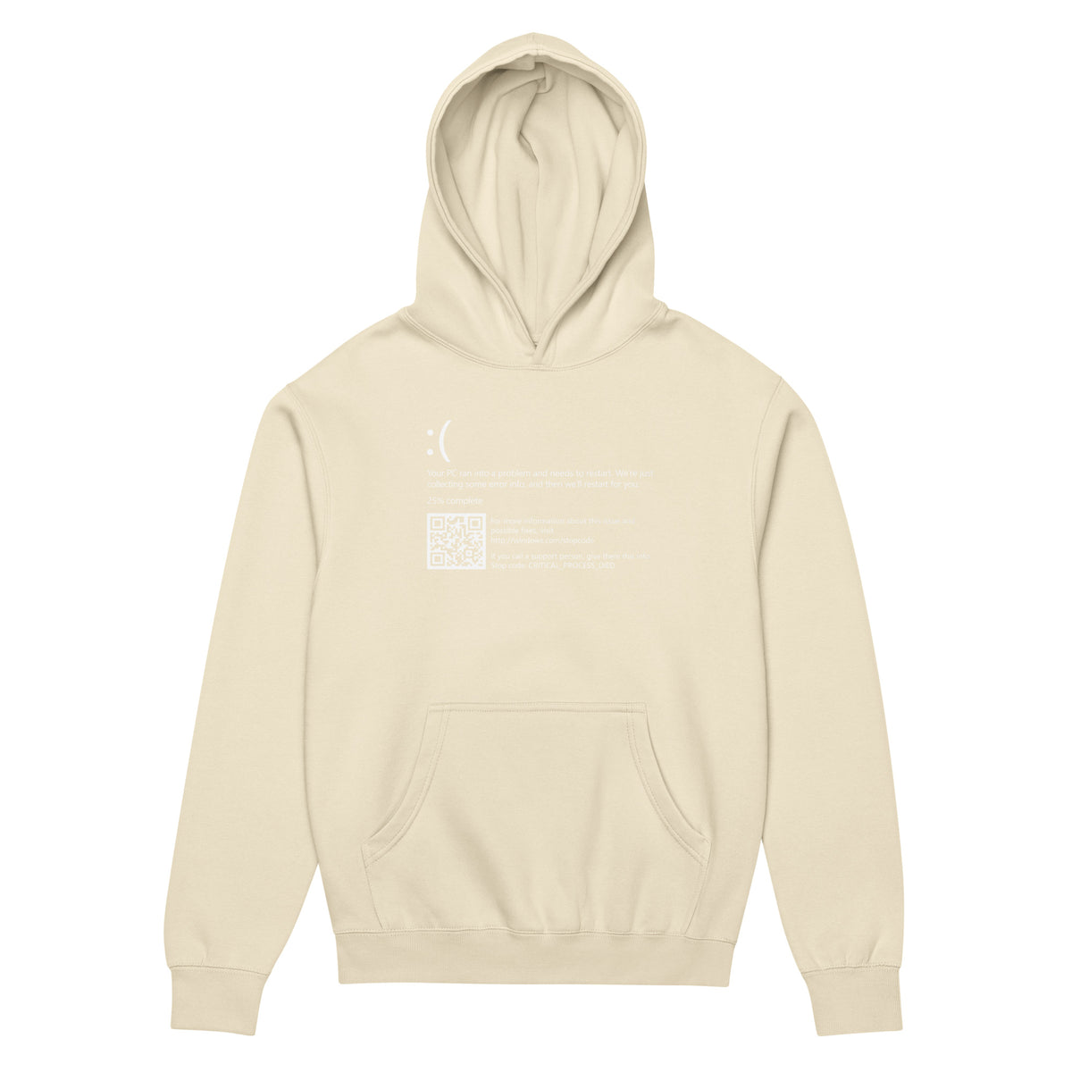 Blue Screen of Death Critical Process Died - Men’s box hoodie