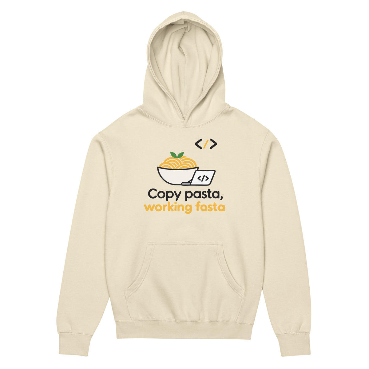 Copy Pasta, Working Fasta - Men’s box hoodie