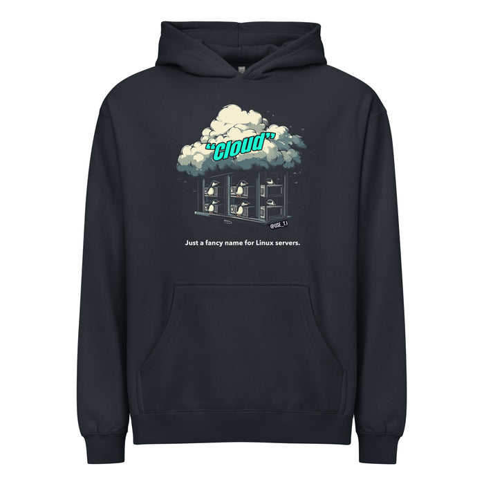 Cloud - Just a Fancy Name for Linux Servers - Men’s box hoodie