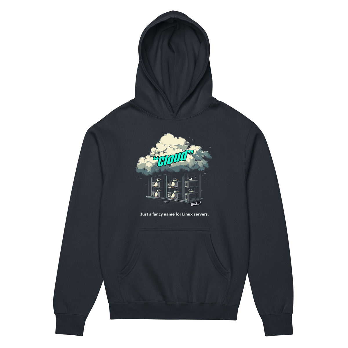 Cloud - Just a Fancy Name for Linux Servers - Men’s box hoodie