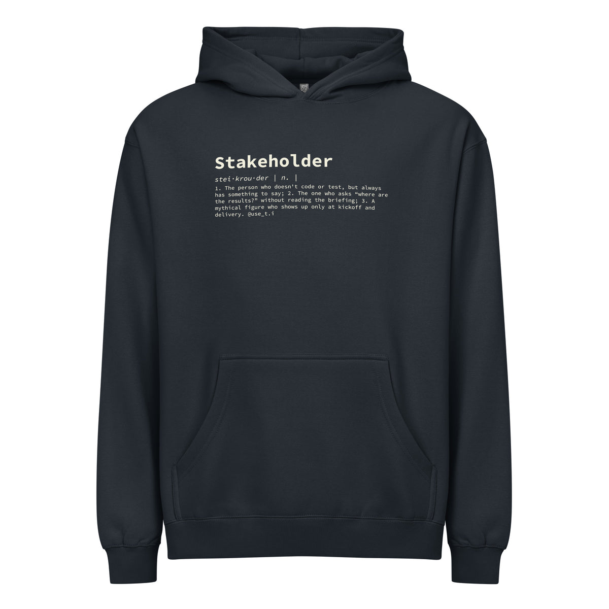 Stakeholder Definition - Men’s box hoodie