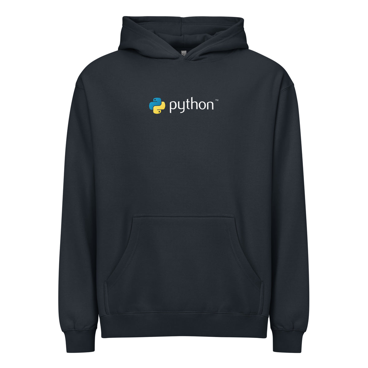 Python Logo - Code with Elegance - Men’s box hoodie